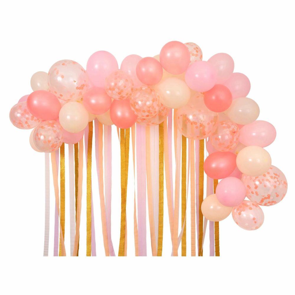 Balloon Garlands | Pink Balloon & Streamer Garland (X 50 Balloons) Balloon Garlands Balloon Garlands