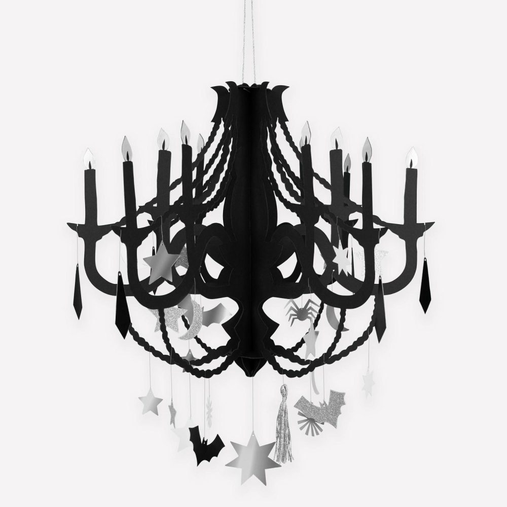 Chandeliers | Black Paper Chandelier Chandeliers Chandeliers