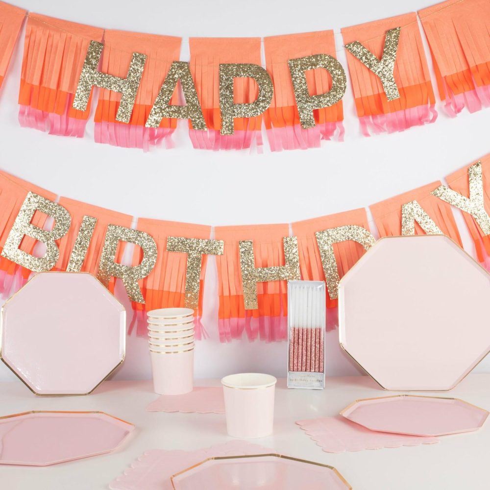 Complete Party Sets | Pink Happy Birthday Party Set Complete Party Sets Complete Party Sets