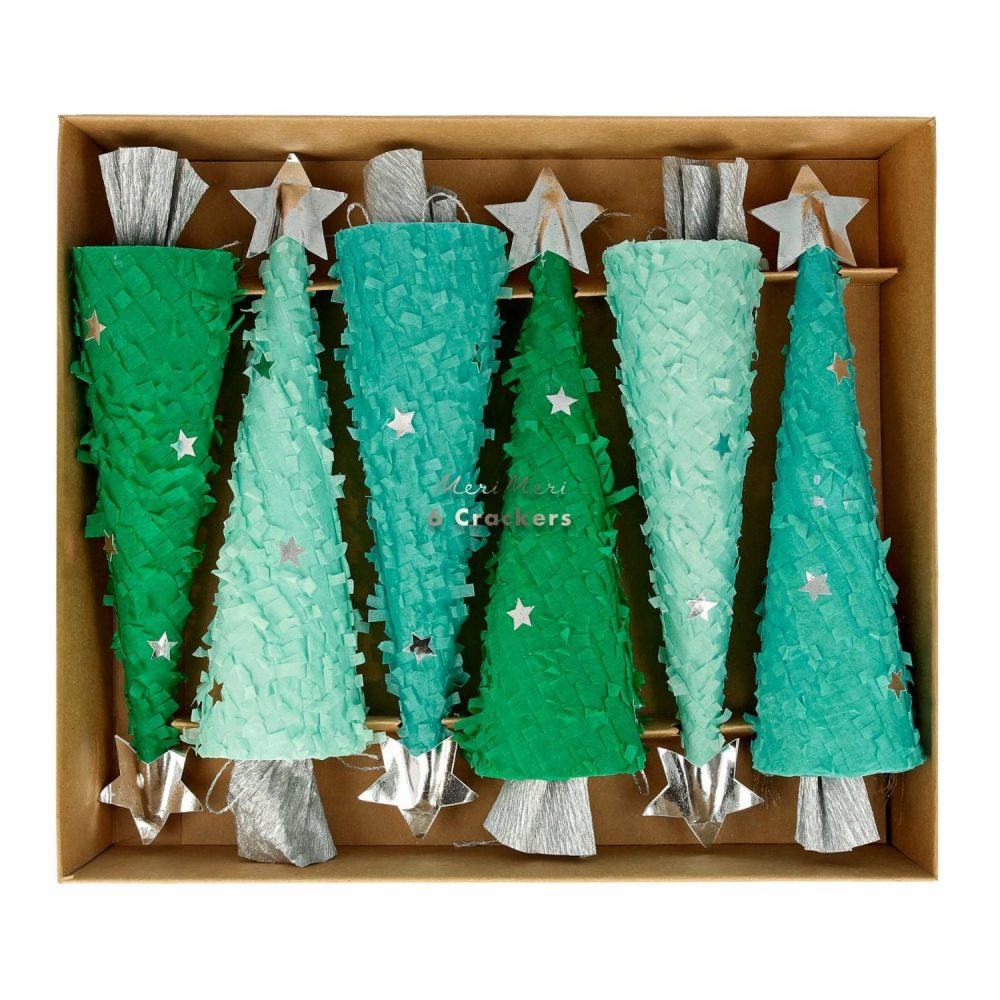 Crackers & Surprise Balls | Christmas Tree Crackers (X 6) Crackers & Surprise Balls Crackers & Surprise Balls