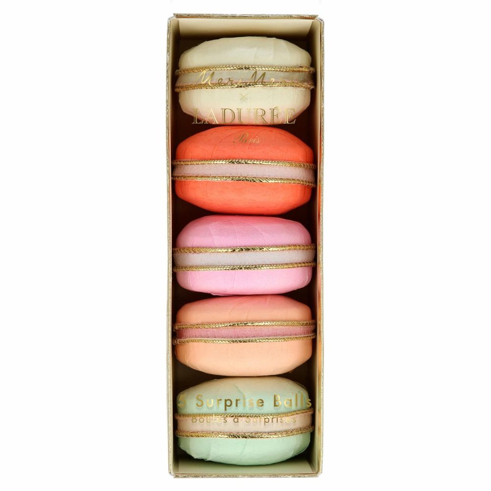 Crackers & Surprise Balls | Ladurée X Meri Meri Paris Macaron Surprise Balls (X 5) Crackers & Surprise Balls Crackers & Surprise Balls