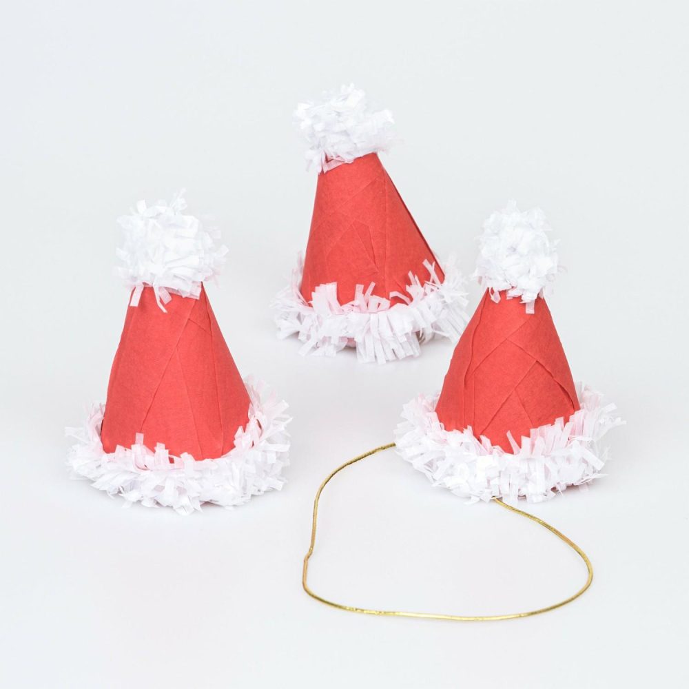 Crackers & Surprise Balls | Surprise Santa Hats (X 3) Crackers & Surprise Balls Crackers & Surprise Balls