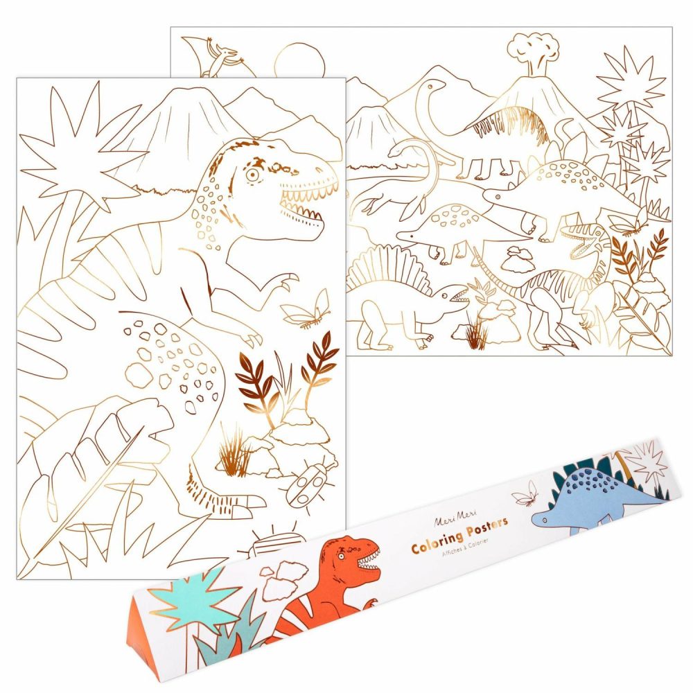 Craft Kits | Dinosaur Kingdom Coloring Posters (X 2) Craft Kits Craft Kits