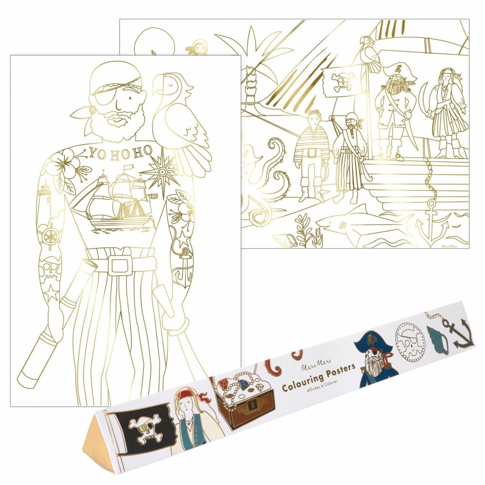 Craft Kits | Pirate Coloring Posters (X 2) Craft Kits Craft Kits