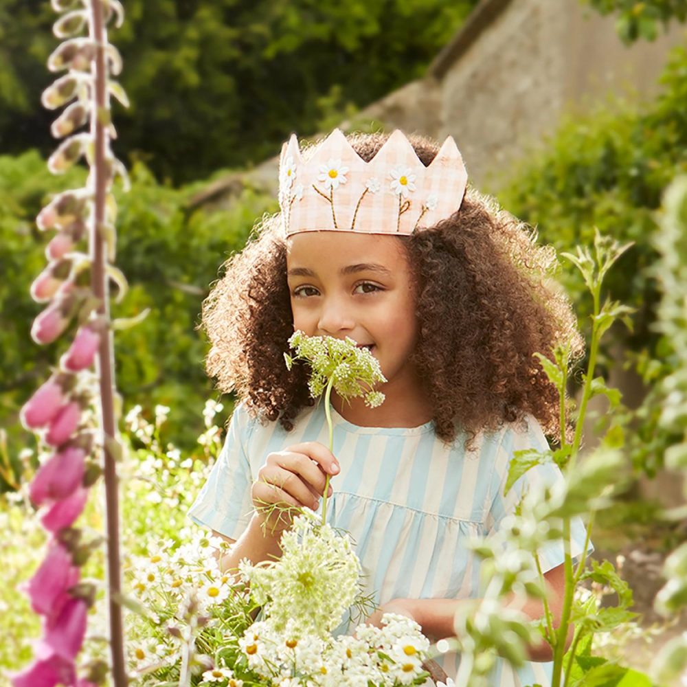 Crowns & Headwear | Gingham Crown Costumes & Dress Up Crowns & Headwear