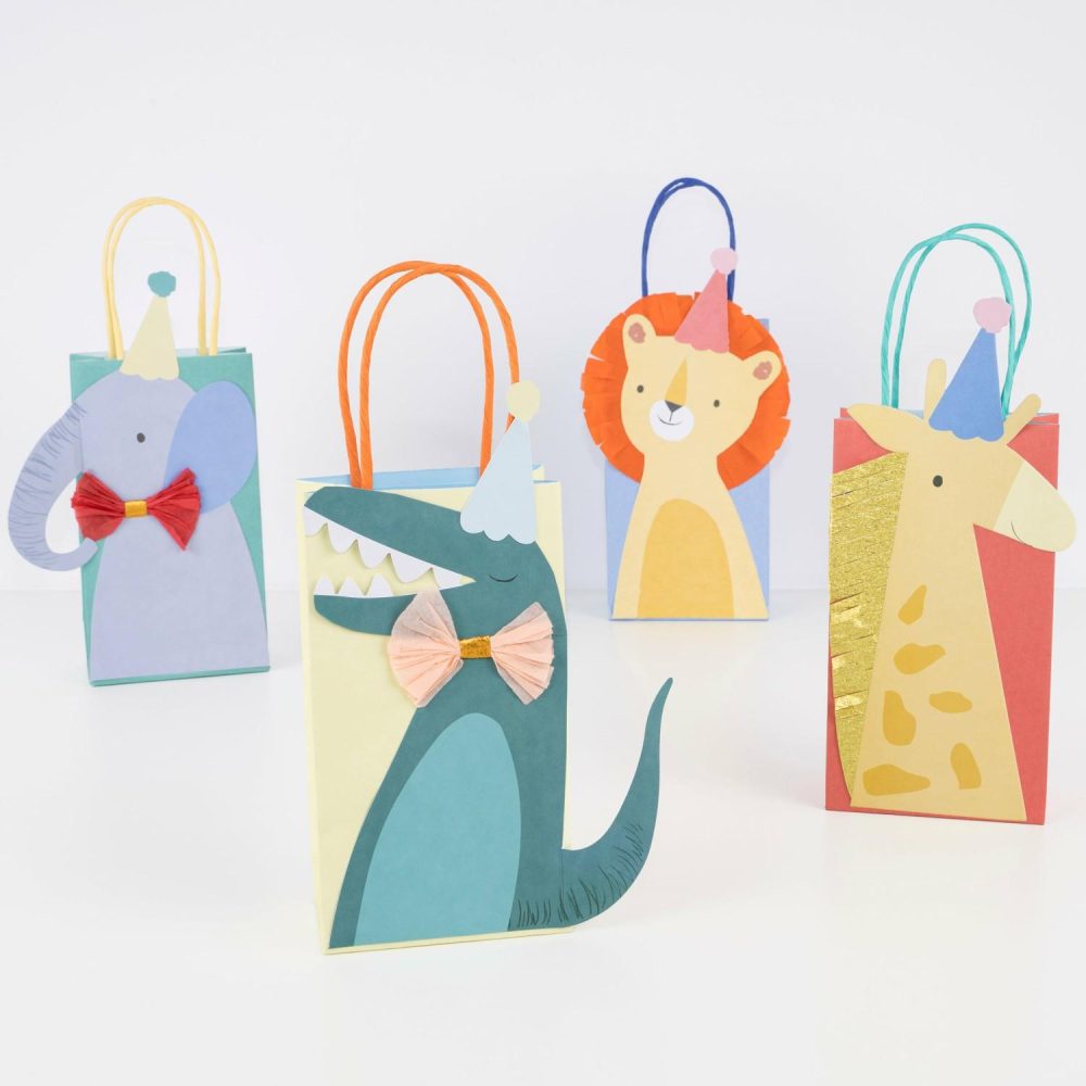 Favor Bags | Animal Parade Party Bags (X 8) Favor Bags Favor Bags