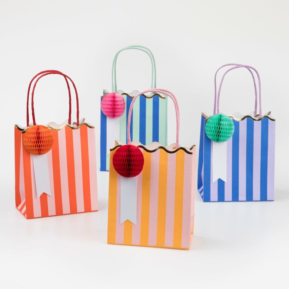 Favor Bags | Stripe Party Bags (X 8) Favor Bags Favor Bags