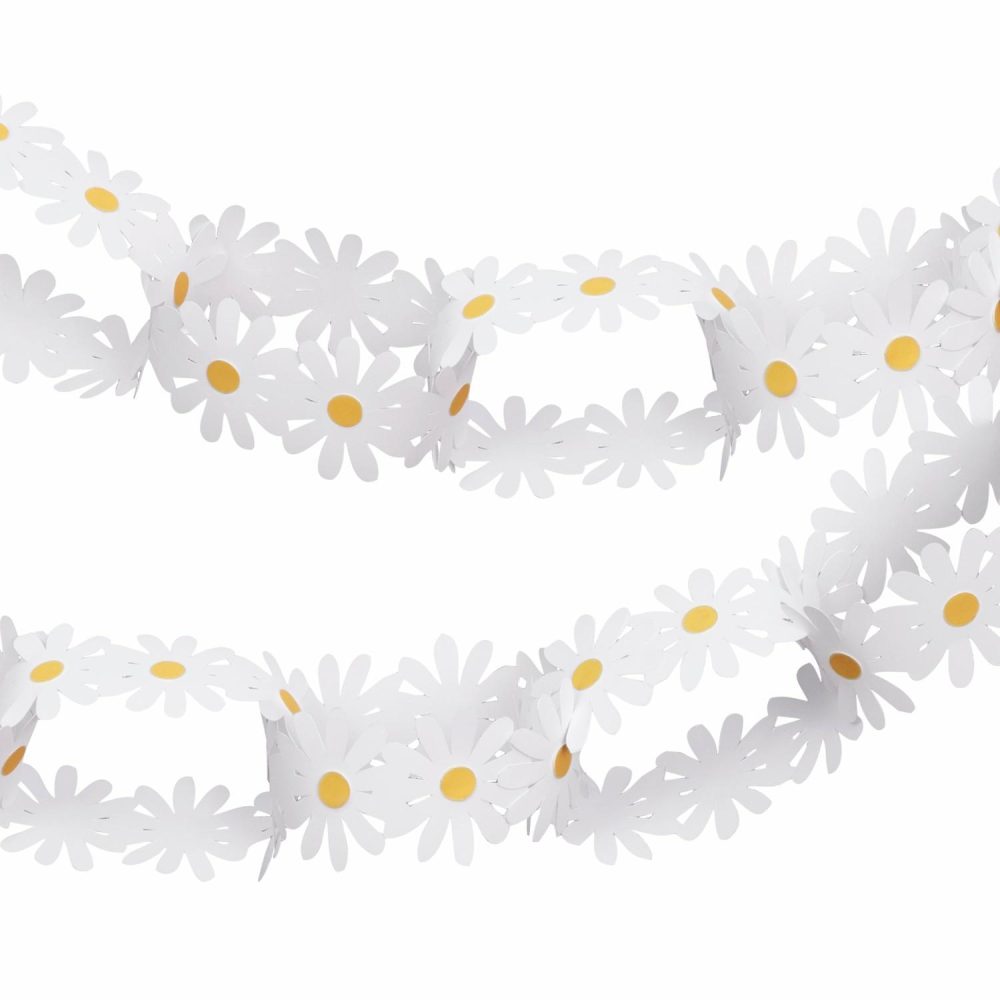 Flower Garlands | Daisy Paper Chains (X 48) Flower Garlands Flower Garlands