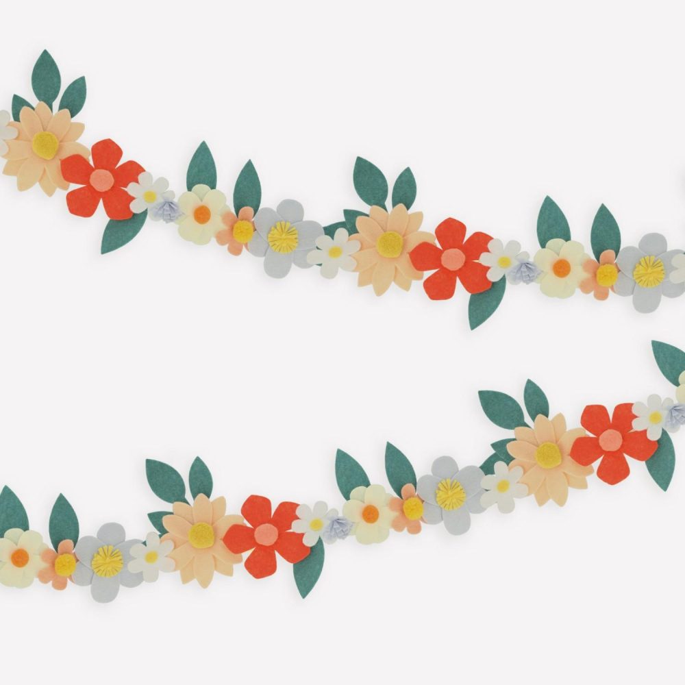 Flower Garlands | Felt Flower Garland Flower Garlands Flower Garlands