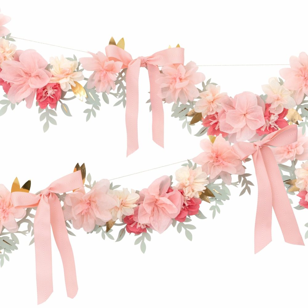 Flower Garlands | Ladurée X Meri Meri Paris Garland Party Decorations Flower Garlands