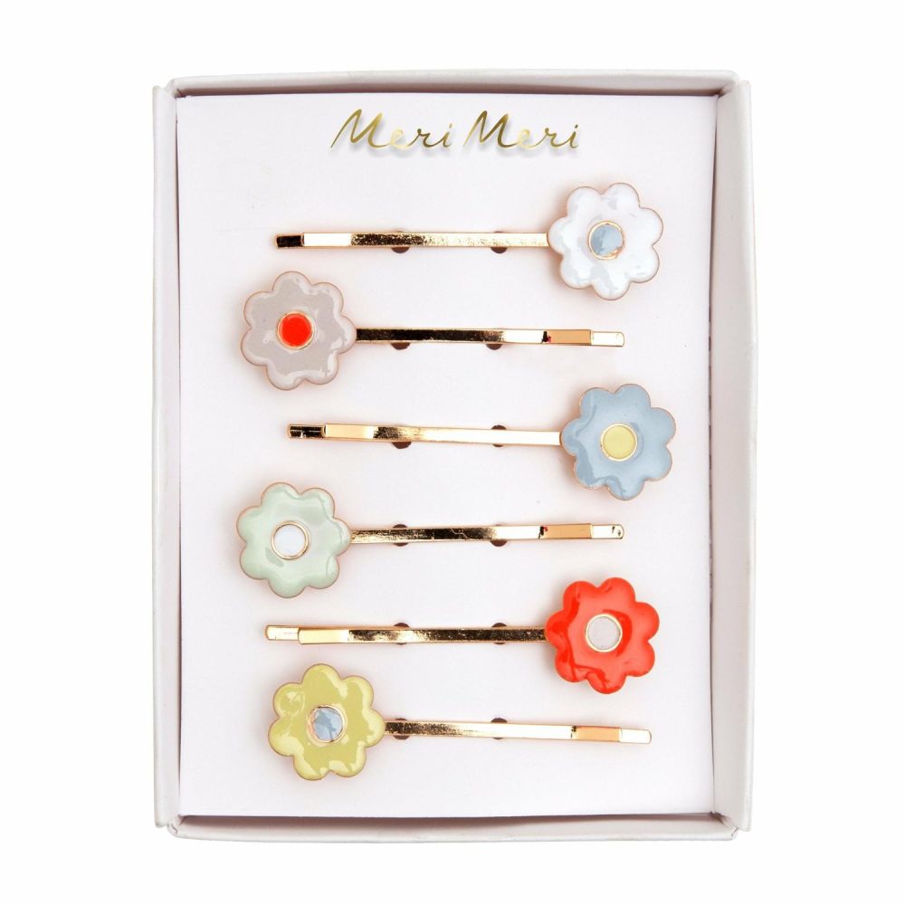 Hair Accessories | Daisy Enamel Hair Slides (X 6) Hair Accessories Hair Accessories