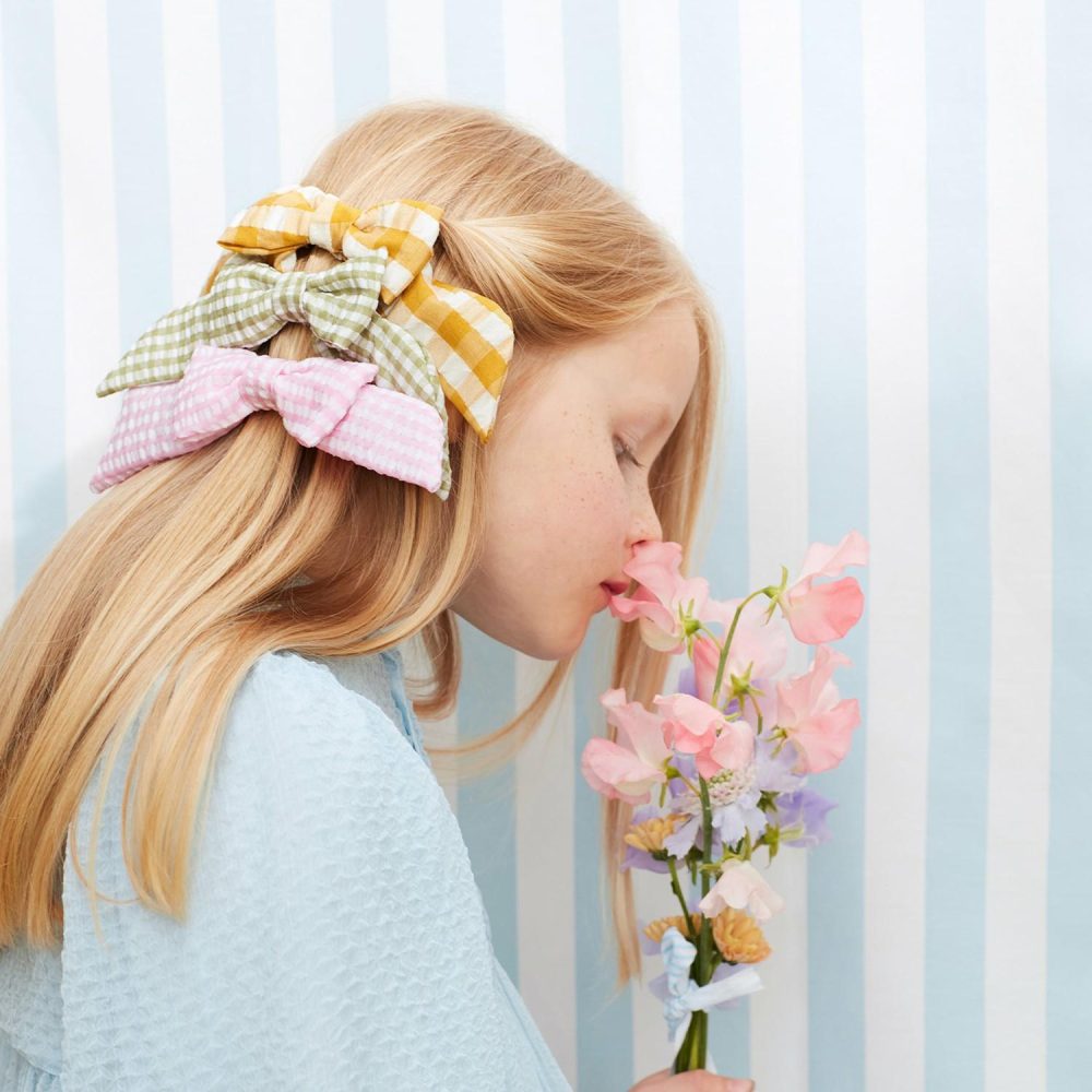 Hair Accessories | Gingham Hair Bows (X 6) Hair Accessories Hair Accessories