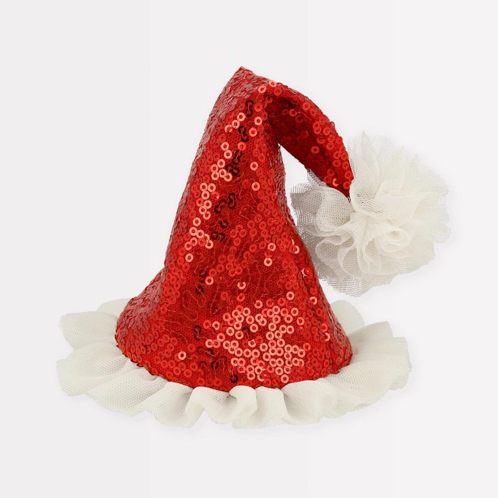 Hair Accessories | Sequin Santa Hat Hair Clip Hair Accessories Hair Accessories