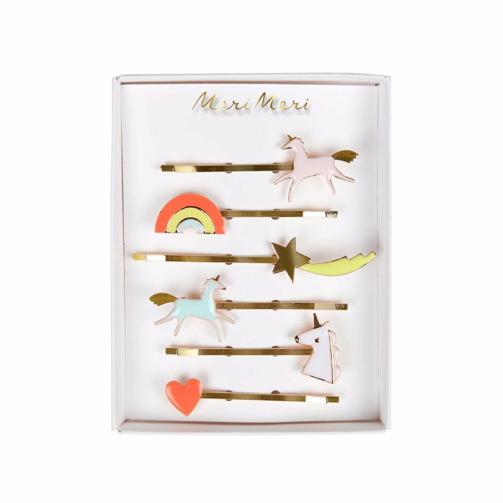 Hair Accessories | Unicorn Enamel Hair Slides (X 6) Hair Accessories Hair Accessories