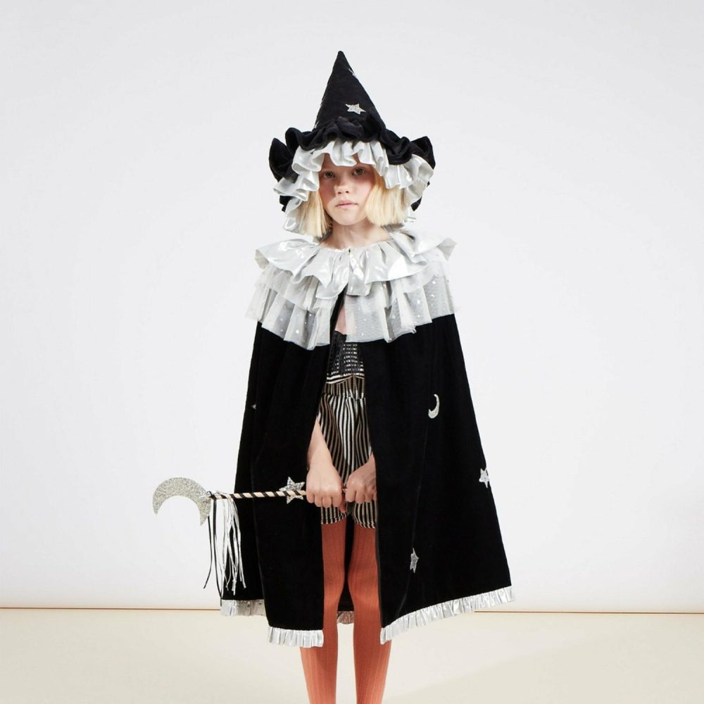 Halloween Costumes | Velvet Witch Cape & Wand Costumes & Dress Up Halloween Costumes