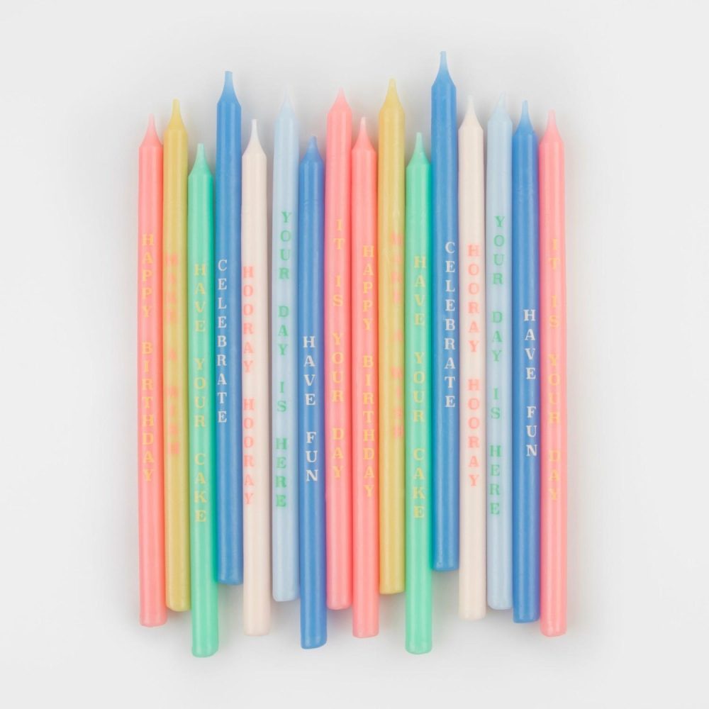 Happy Birthday Candles | Birthday Phrases Candles (X 16) Candles Happy Birthday Candles