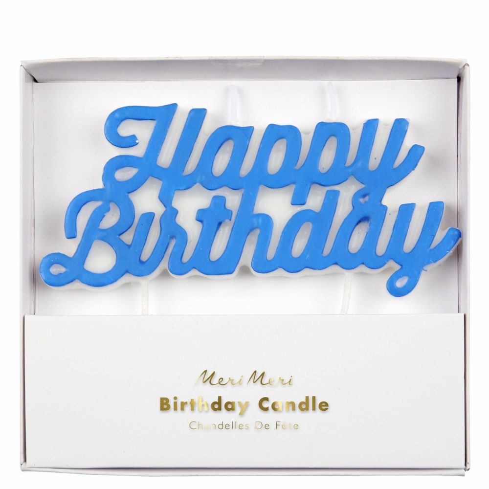 Happy Birthday Candles | Blue Happy Birthday Candle Candles Happy Birthday Candles