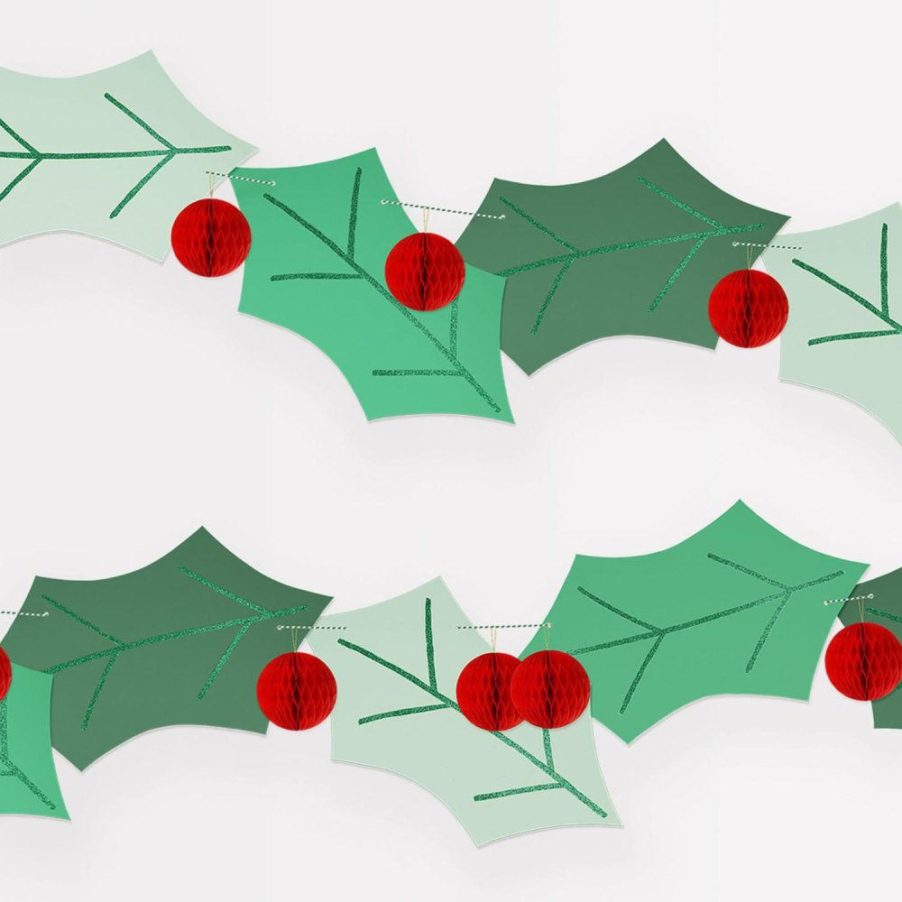 Honeycomb Garlands | Honeycomb Holly Garland Honeycomb Garlands Honeycomb Garlands