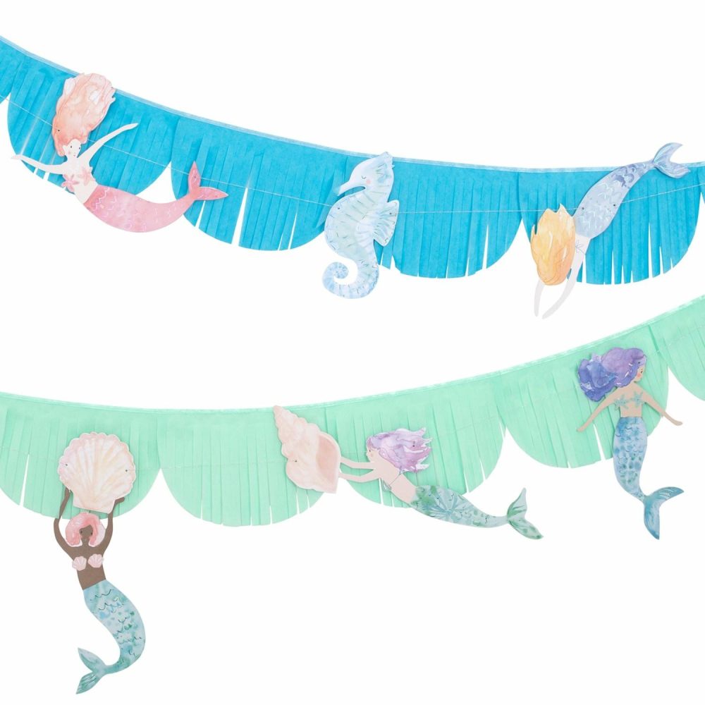 Party Themed Garlands | Mermaid Fringe Garland Party Decorations Party Themed Garlands