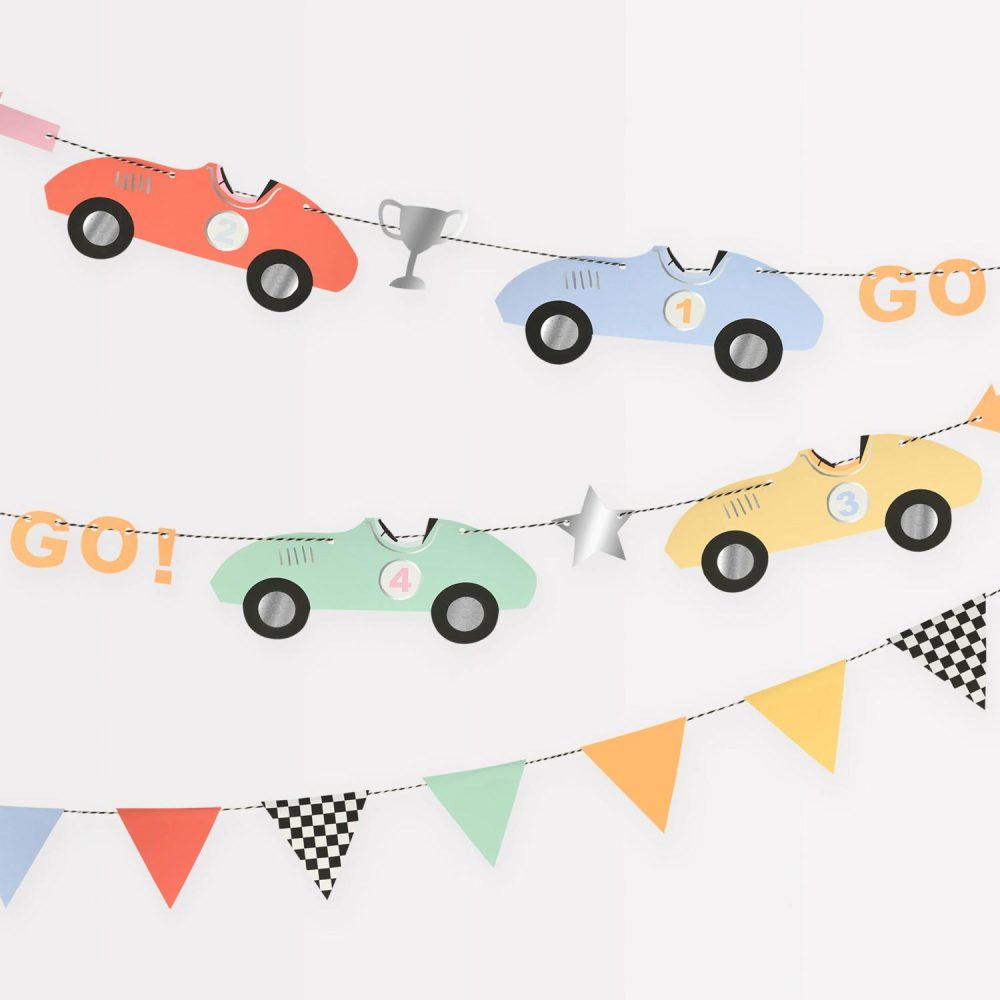 Party Themed Garlands | Race Cars Garland Party Decorations Party Themed Garlands