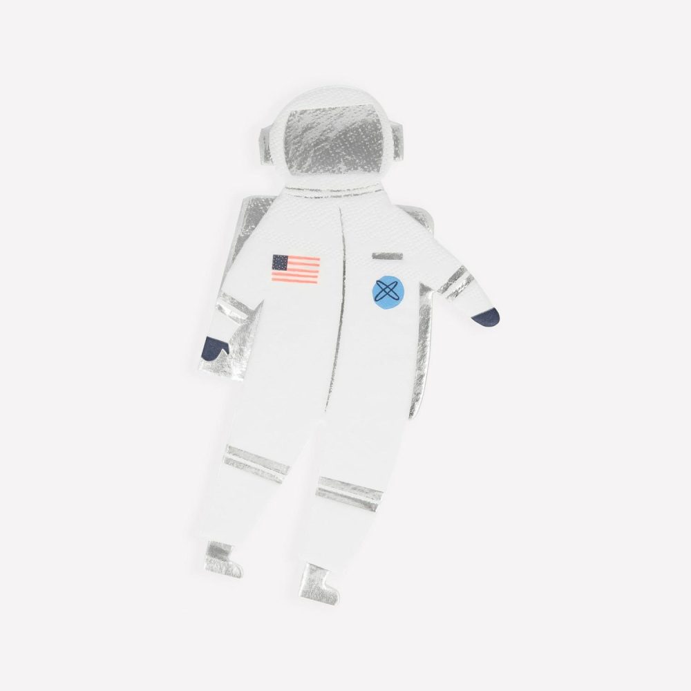 Plates, Cups & Napkins | Astronaut Napkins (X 16) Party Supplies Plates, Cups & Napkins