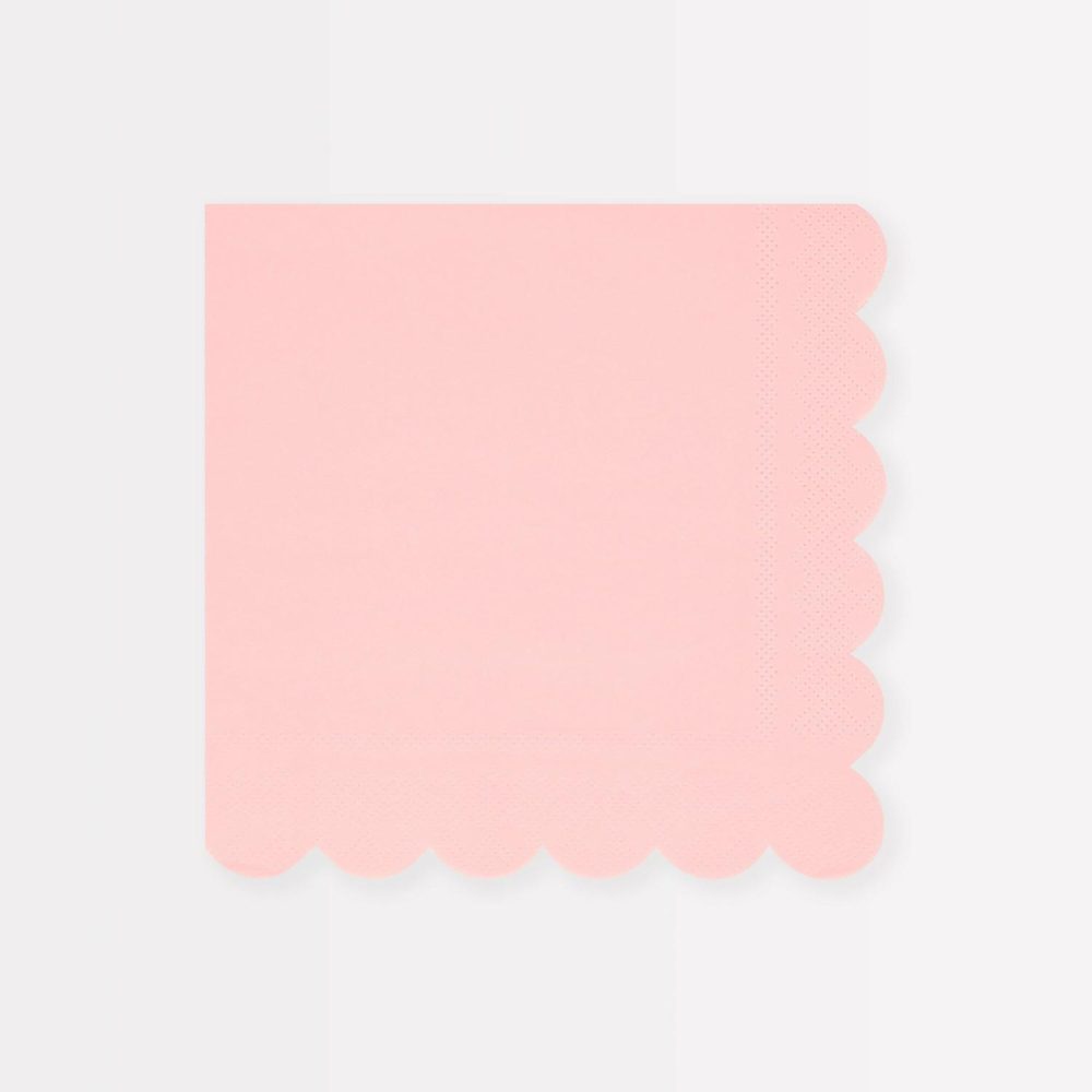 Plates, Cups & Napkins | Cotton Candy Pink Large Napkins (X 16) Party Supplies Plates, Cups & Napkins