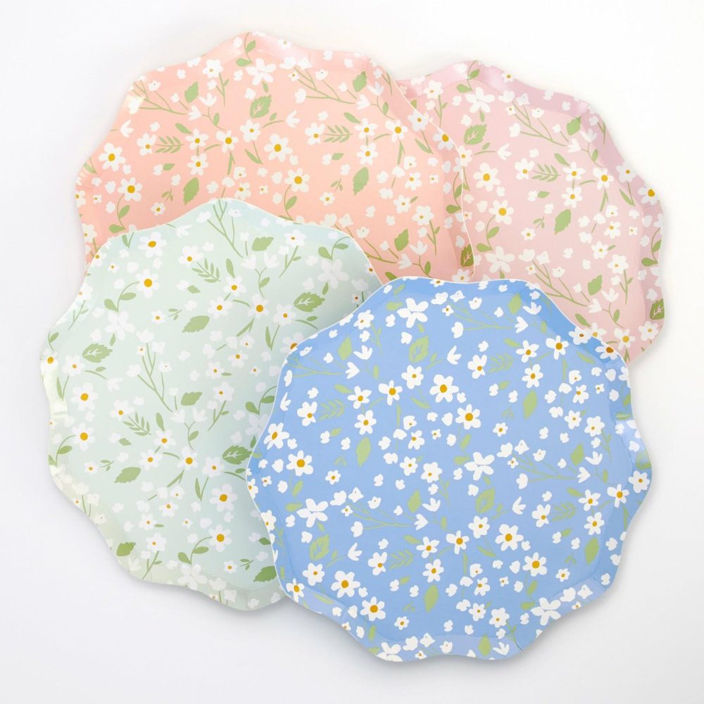 Plates, Cups & Napkins | Ditsy Floral Dinner Plates (X 12) Party Supplies Plates, Cups & Napkins