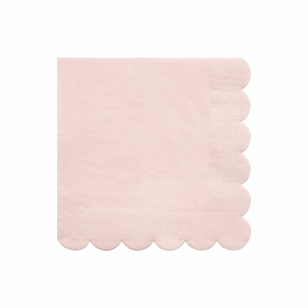 Plates, Cups & Napkins | Dusky Pink Large Napkins (X 20) Party Supplies Plates, Cups & Napkins