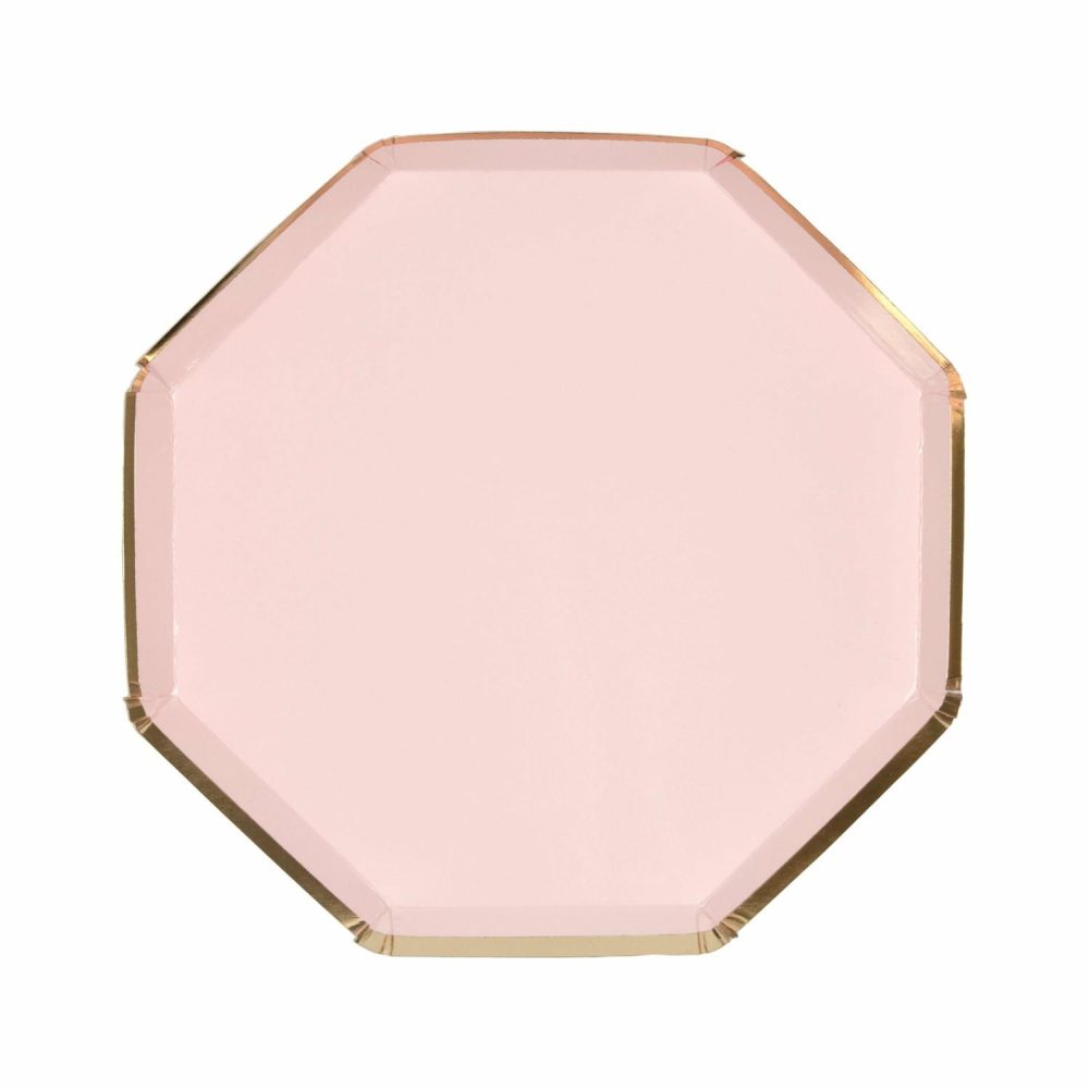 Plates, Cups & Napkins | Dusky Pink Side Plates (X 8) Party Supplies Plates, Cups & Napkins