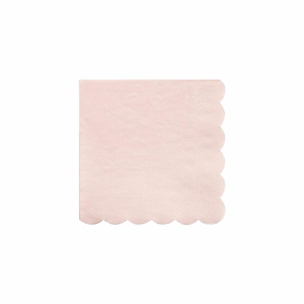 Plates, Cups & Napkins | Dusky Pink Small Napkins (X 20) Party Supplies Plates, Cups & Napkins