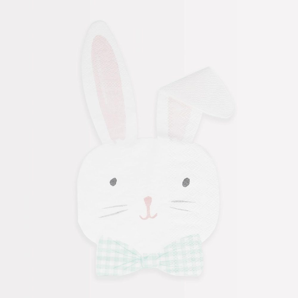 Plates, Cups & Napkins | Easter Bunny Napkins (X 16) Party Supplies Plates, Cups & Napkins