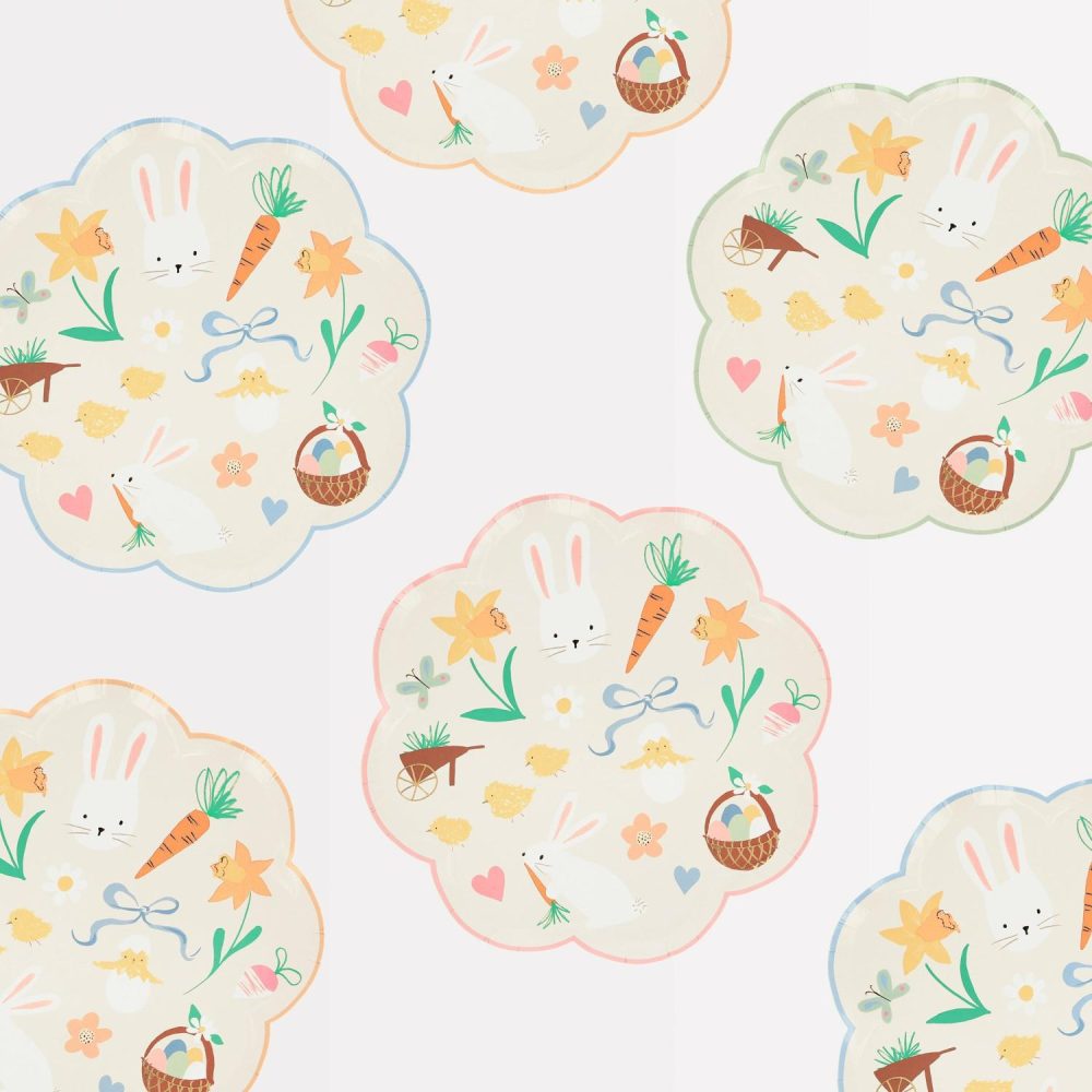 Plates, Cups & Napkins | Easter Icon Side Plates (X 8) Party Supplies Plates, Cups & Napkins