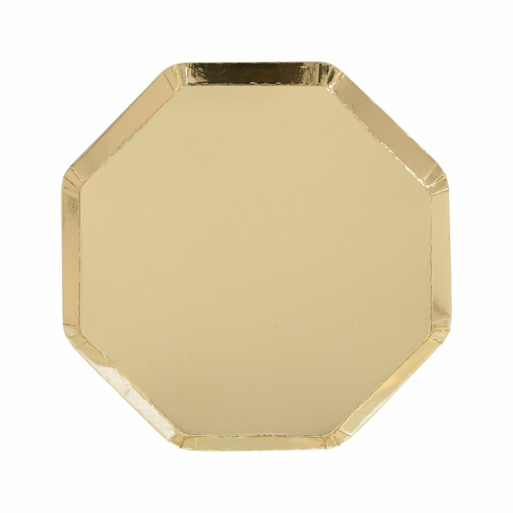 Plates, Cups & Napkins | Gold Side Plates (X 8) Party Supplies Plates, Cups & Napkins