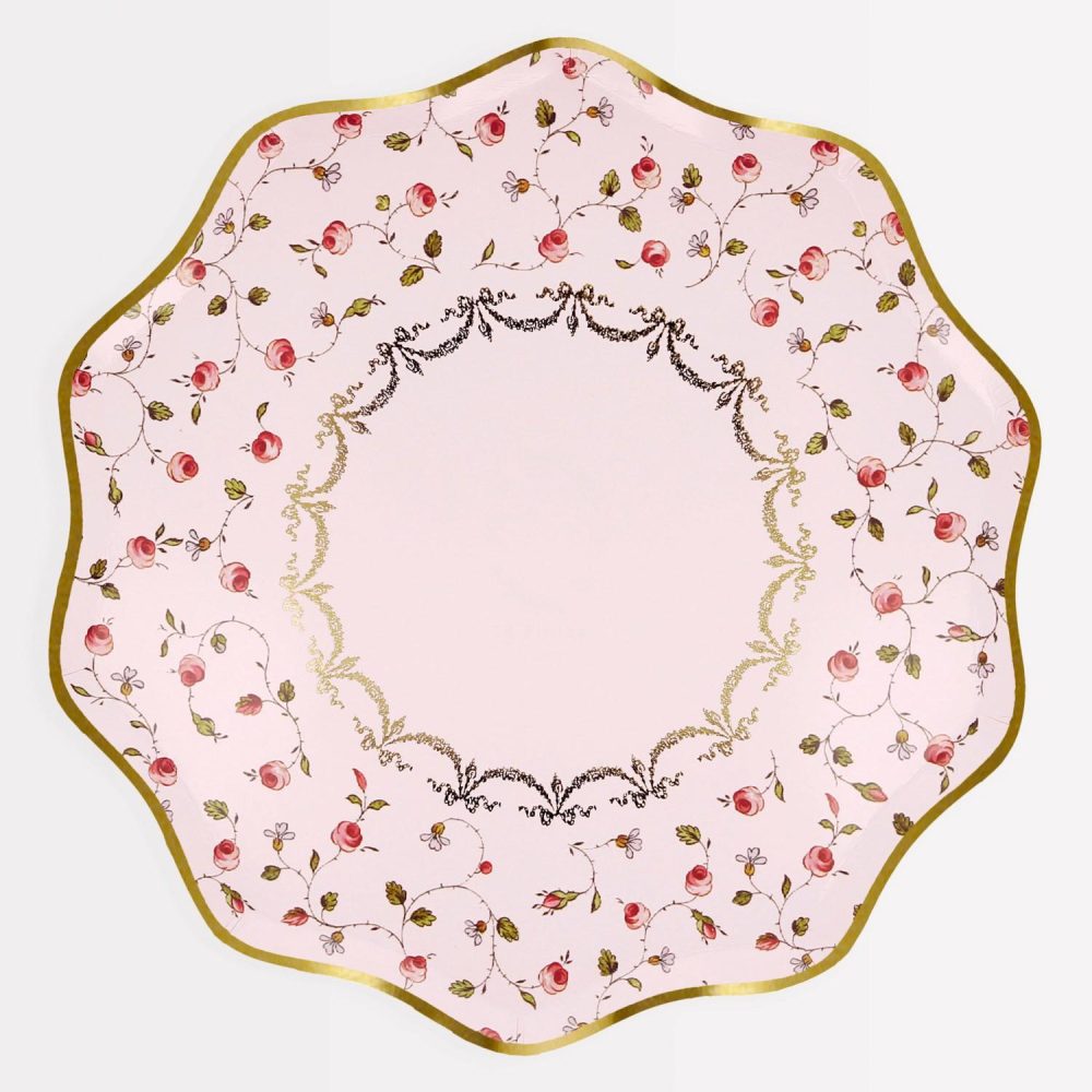 Plates, Cups & Napkins | Ladurée X Meri Meri Marie-Antoinette Dinner Plates (X 8) Party Supplies Plates, Cups & Napkins