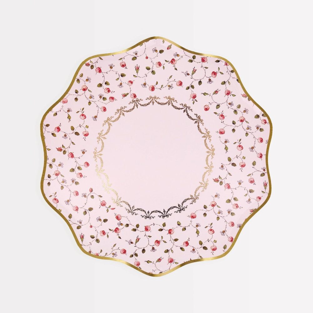 Plates, Cups & Napkins | Ladurée X Meri Meri Marie-Antoinette Side Plates (X 8) Party Supplies Plates, Cups & Napkins