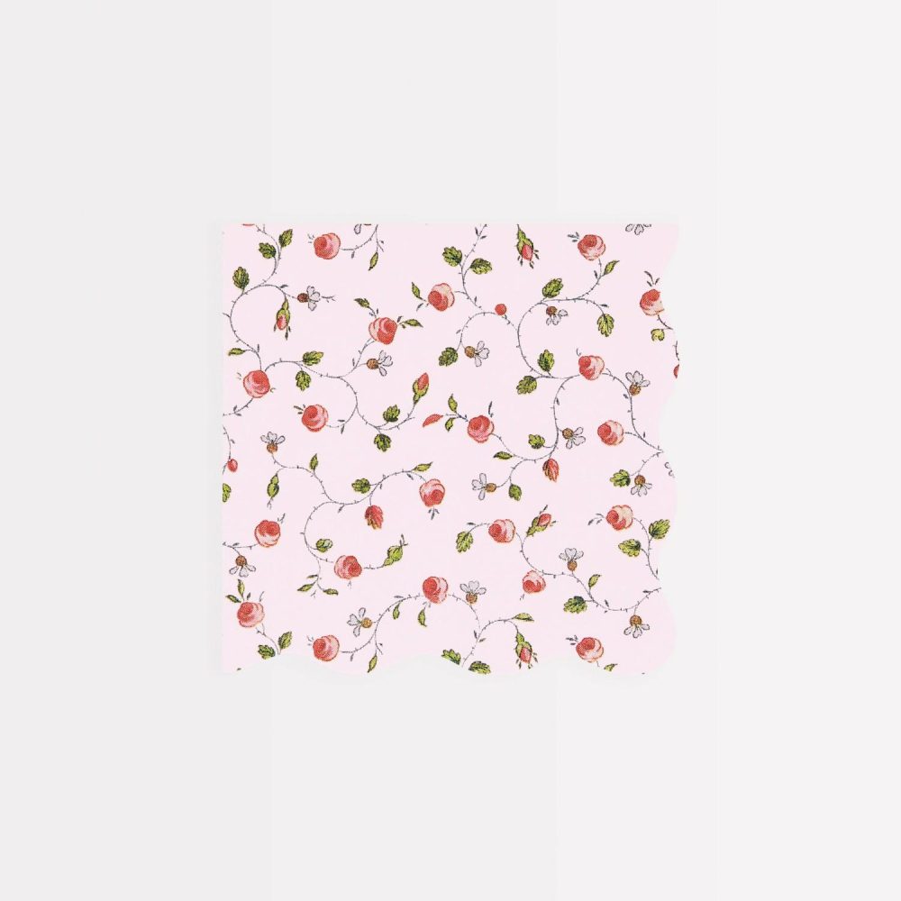 Plates, Cups & Napkins | Ladurée X Meri Meri Marie-Antoinette Small Napkins (X 16) Party Supplies Plates, Cups & Napkins