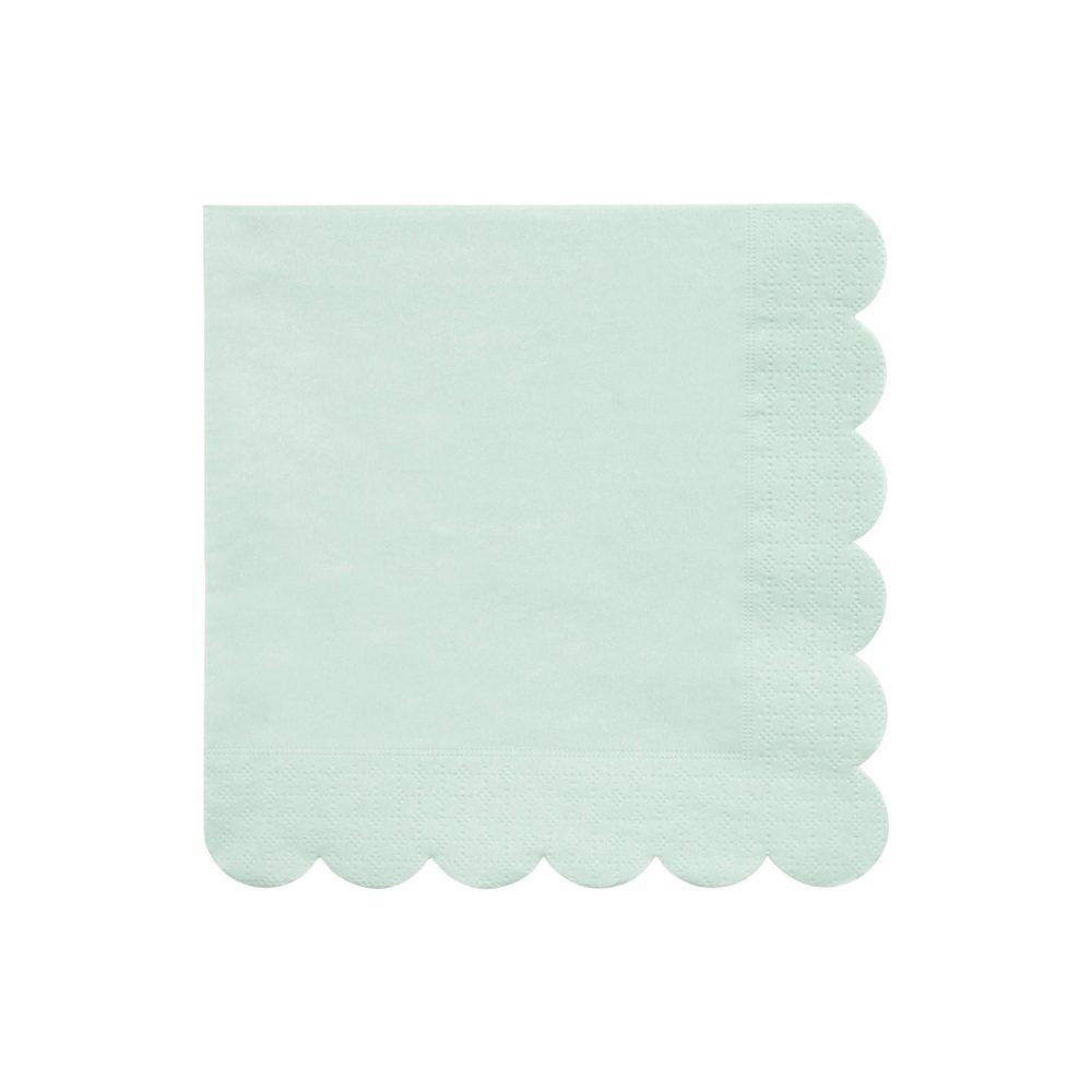 Plates, Cups & Napkins | Large Mint Sorbet Paper Napkins (X 20) Party Supplies Plates, Cups & Napkins