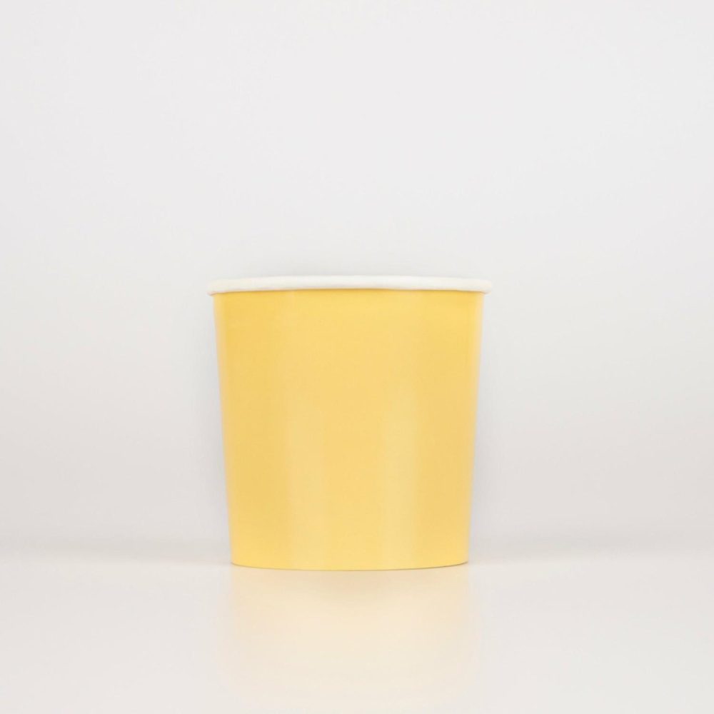 Plates, Cups & Napkins | Lemon Sherbet Tumbler Cups (X 8) Party Supplies Plates, Cups & Napkins