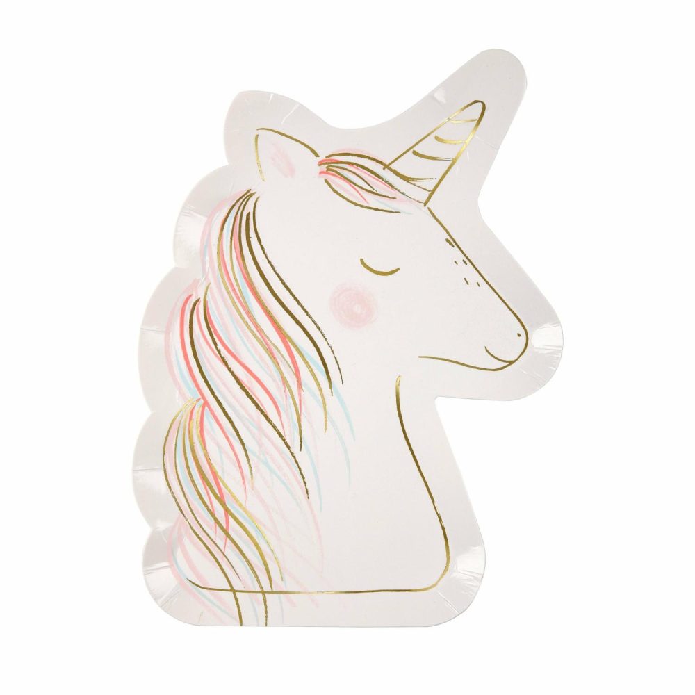 Plates, Cups & Napkins | Magical Unicorn Plates (X 8) Party Supplies Plates, Cups & Napkins