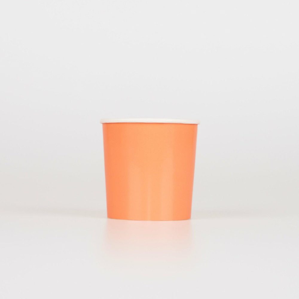 Plates, Cups & Napkins | Papaya Tumbler Cups (X 8) Party Supplies Plates, Cups & Napkins