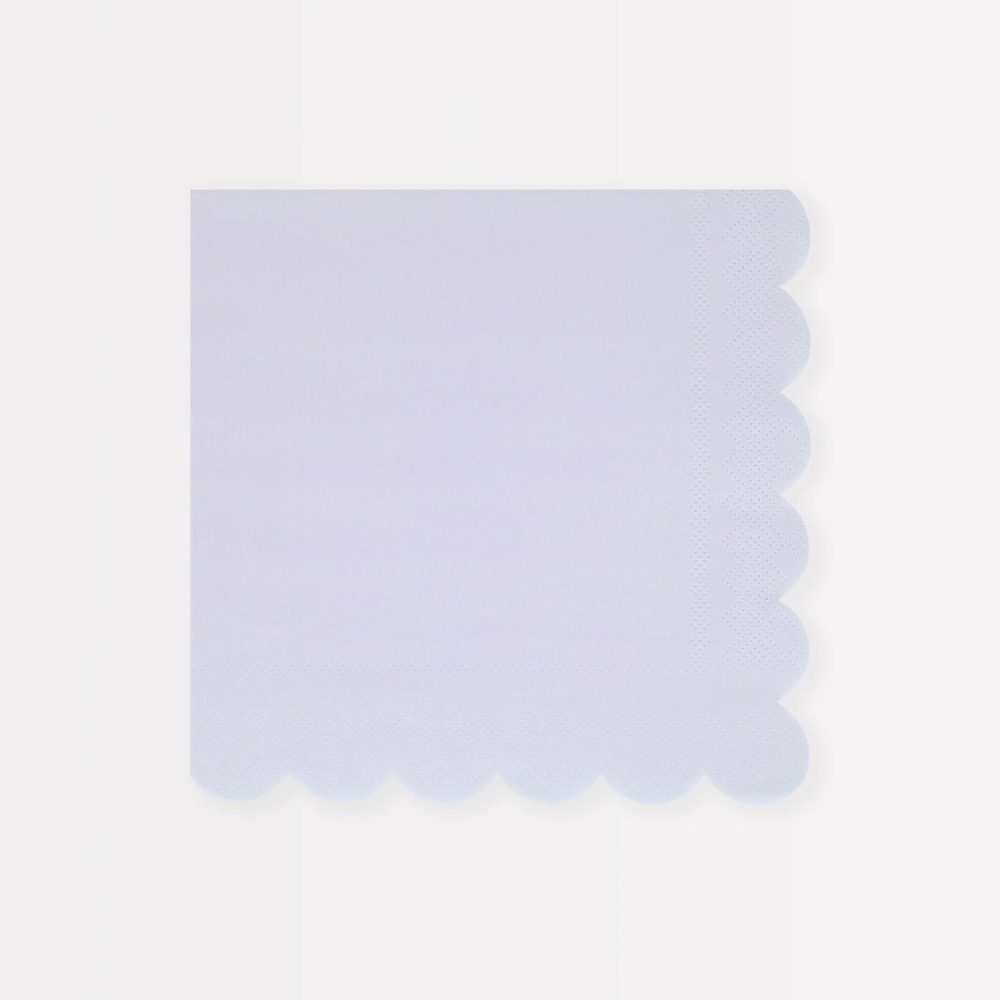 Plates, Cups & Napkins | Periwinkle Large Napkins (X 16) Party Supplies Plates, Cups & Napkins