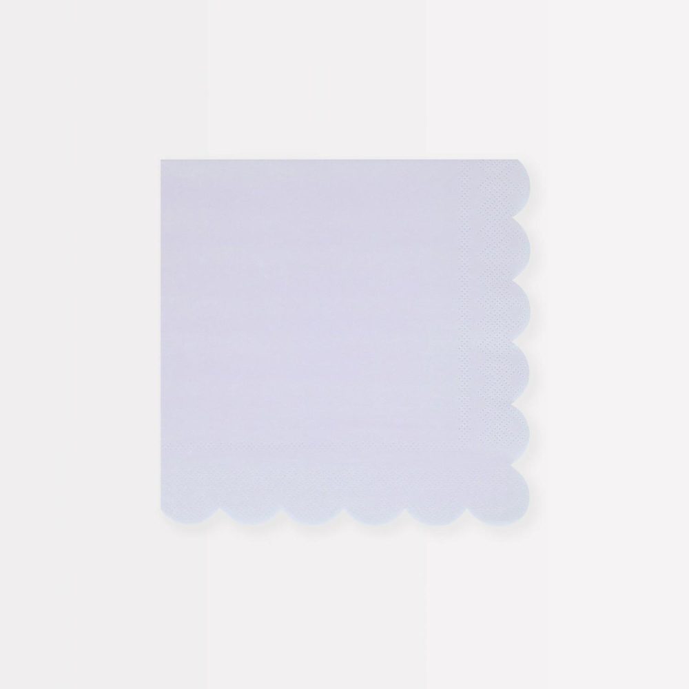 Plates, Cups & Napkins | Periwinkle Small Napkins (X 16) Party Supplies Plates, Cups & Napkins