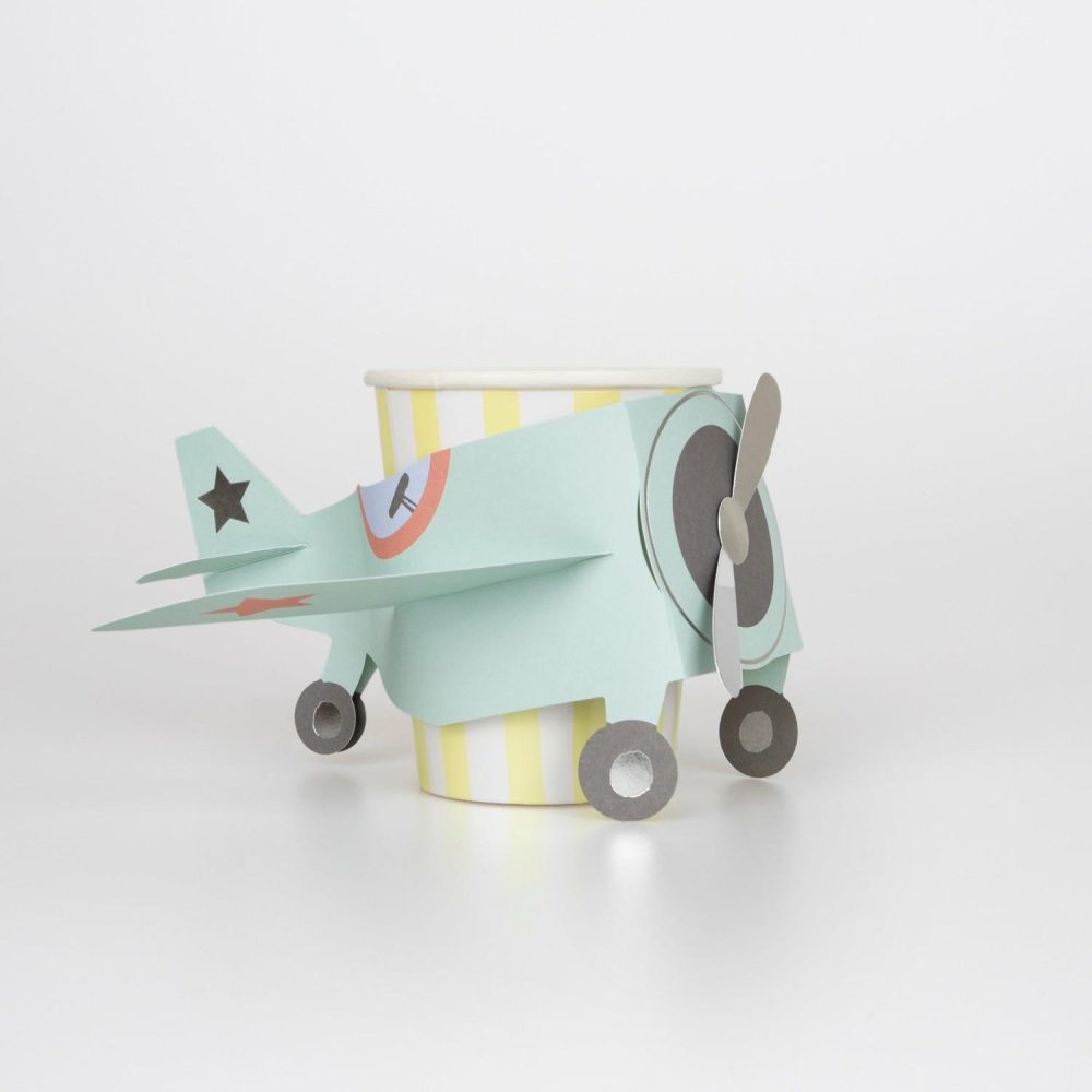 Plates, Cups & Napkins | Plane Cups (X 8) Party Supplies Plates, Cups & Napkins