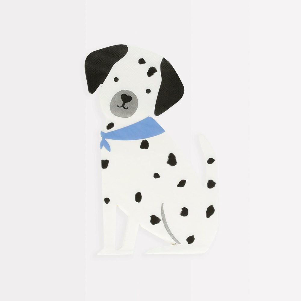 Plates, Cups & Napkins | Puppy Napkins (X 16) Party Supplies Plates, Cups & Napkins