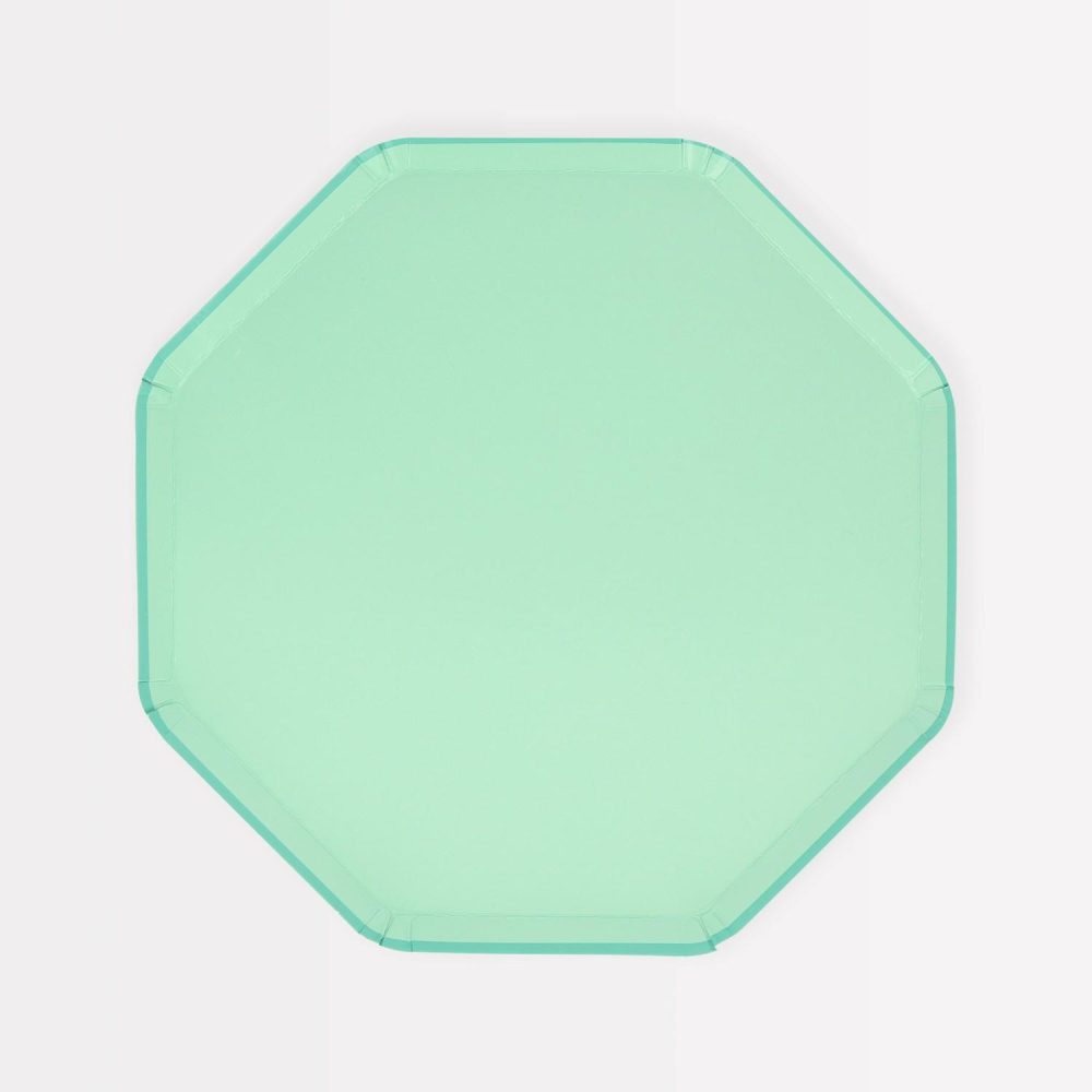 Plates, Cups & Napkins | Sea Foam Green Side Plates (X 8) Party Supplies Plates, Cups & Napkins