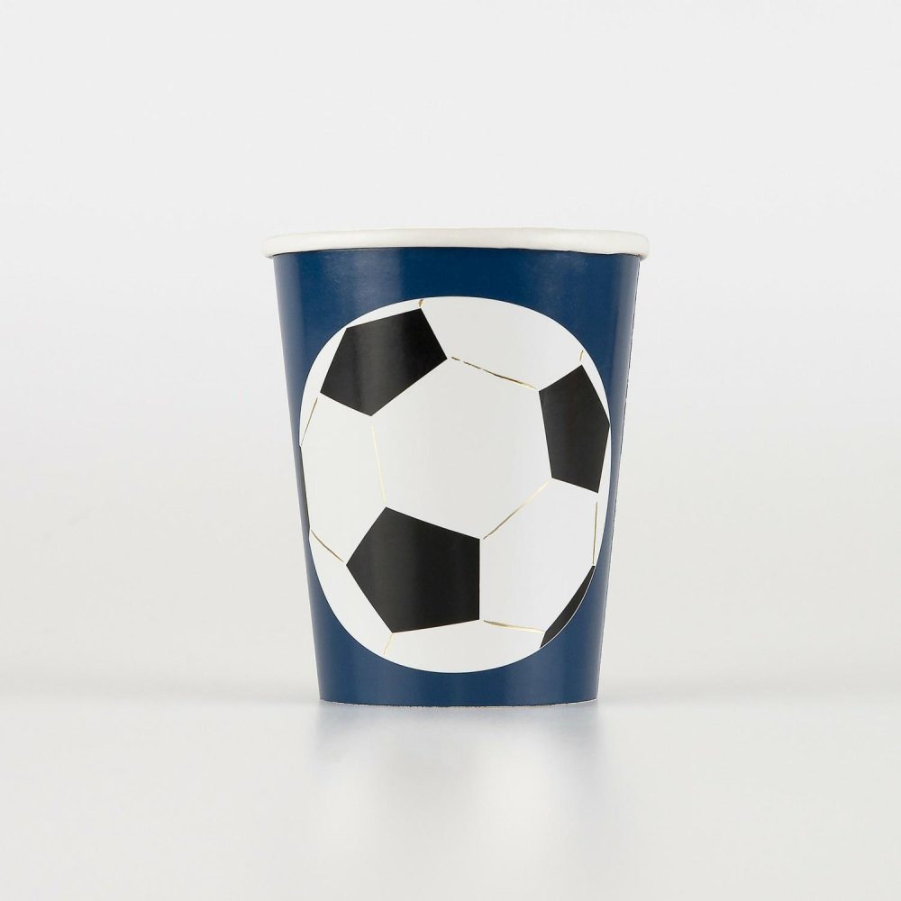 Plates, Cups & Napkins | Soccer Cups (X 8) Party Supplies Plates, Cups & Napkins