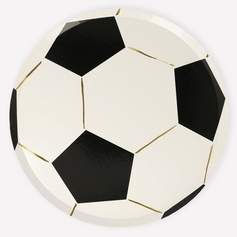 Plates, Cups & Napkins | Soccer Plates (X 8) Party Supplies Plates, Cups & Napkins