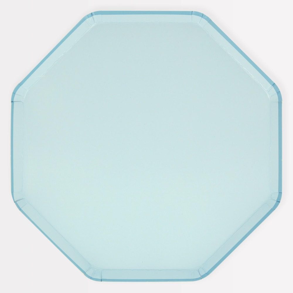 Plates, Cups & Napkins | Summer Sky Blue Dinner Plates (X 8) Party Supplies Plates, Cups & Napkins