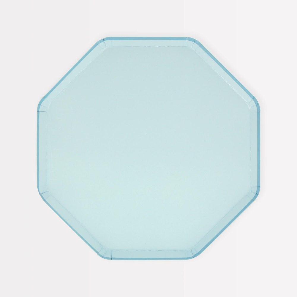 Plates, Cups & Napkins | Summer Sky Blue Side Plates (X 8) Party Supplies Plates, Cups & Napkins