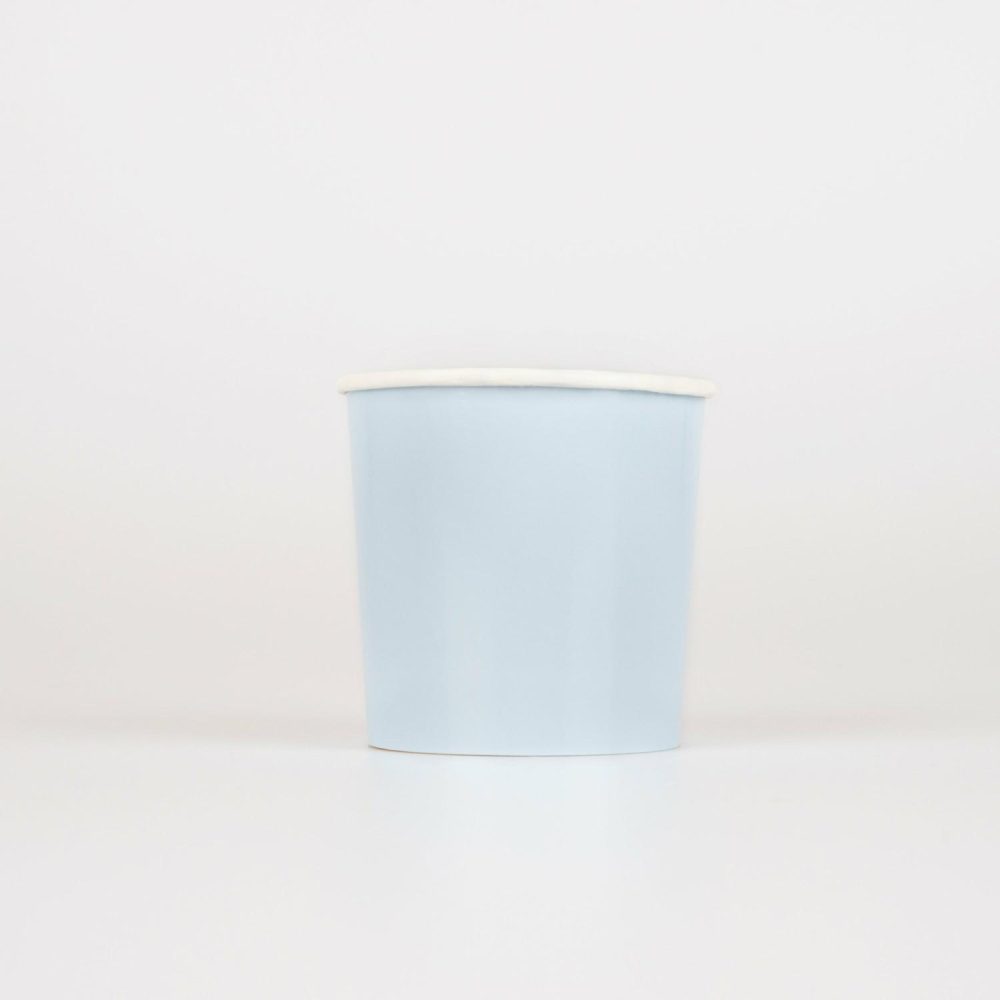 Plates, Cups & Napkins | Summer Sky Blue Tumbler Cups (X 8) Party Supplies Plates, Cups & Napkins